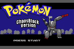 Pokemon Chaos Black Title Screen